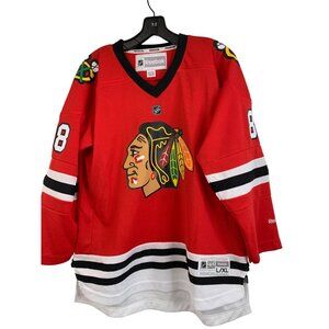 Reebok Youth L/XL Chicago Blackhawks Patrick Kane 88 NHL Licensed Jersey Red New